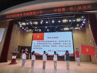 牢记党的教导 争做强国少年——一年级新队员入队仪式纪实